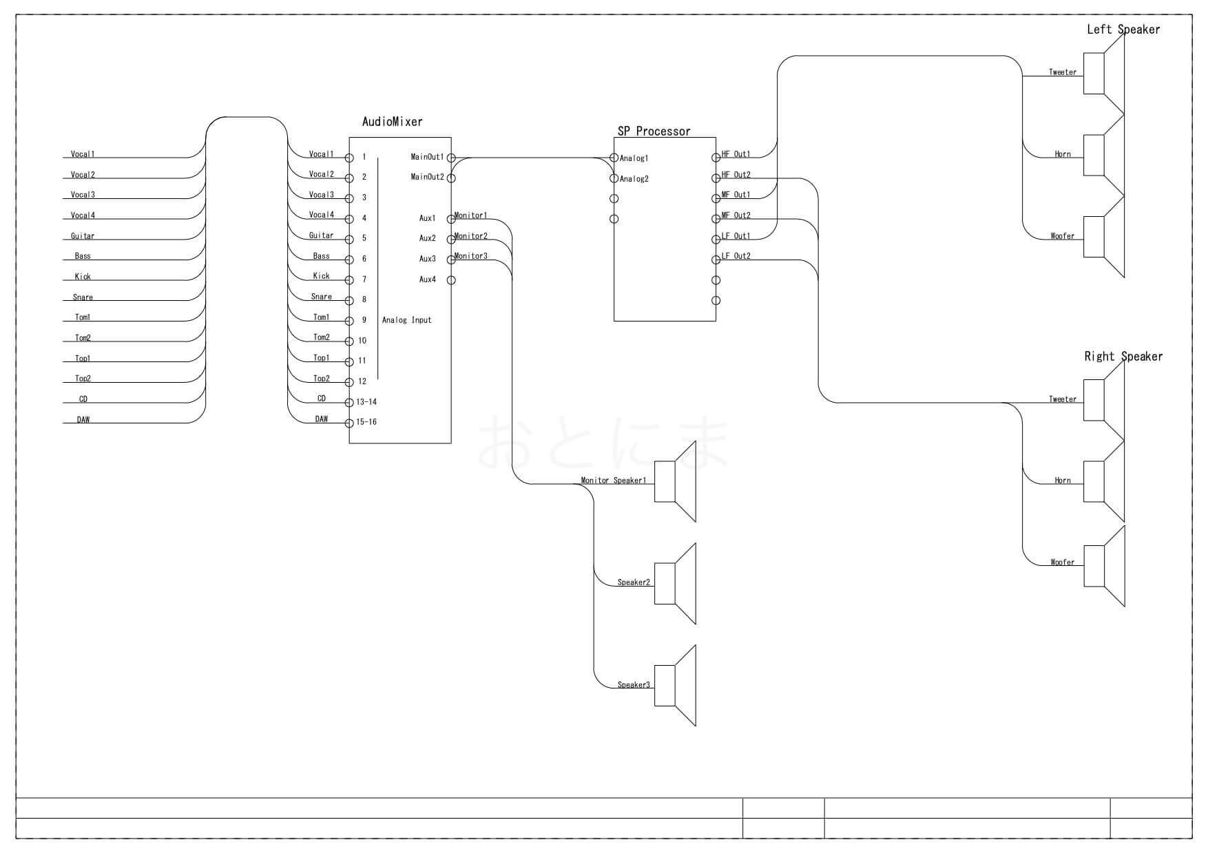 JW-CADで製図した系統図